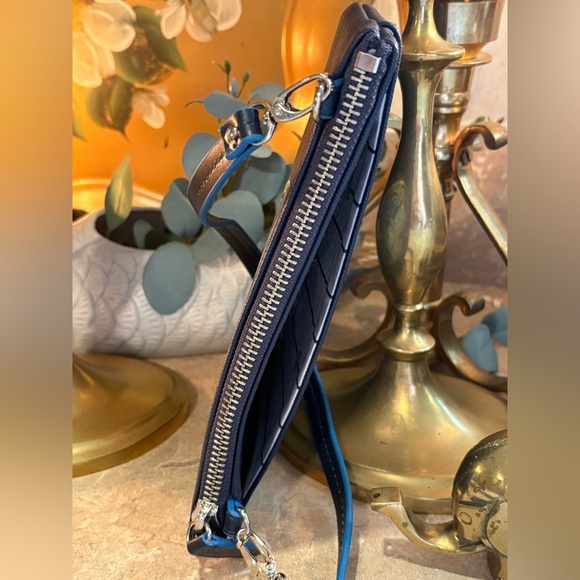 Brighton Navy Crossbody Bag with Heart Design - Picture 4 of 11